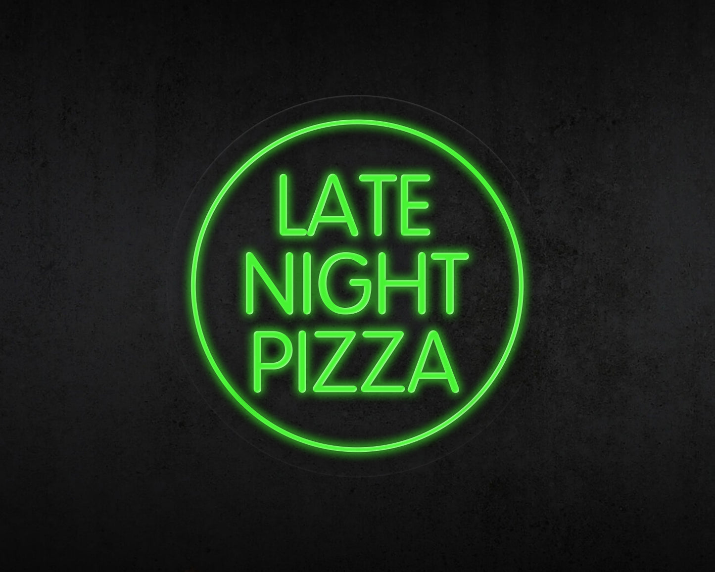 Late Night Pizza Neon Sign