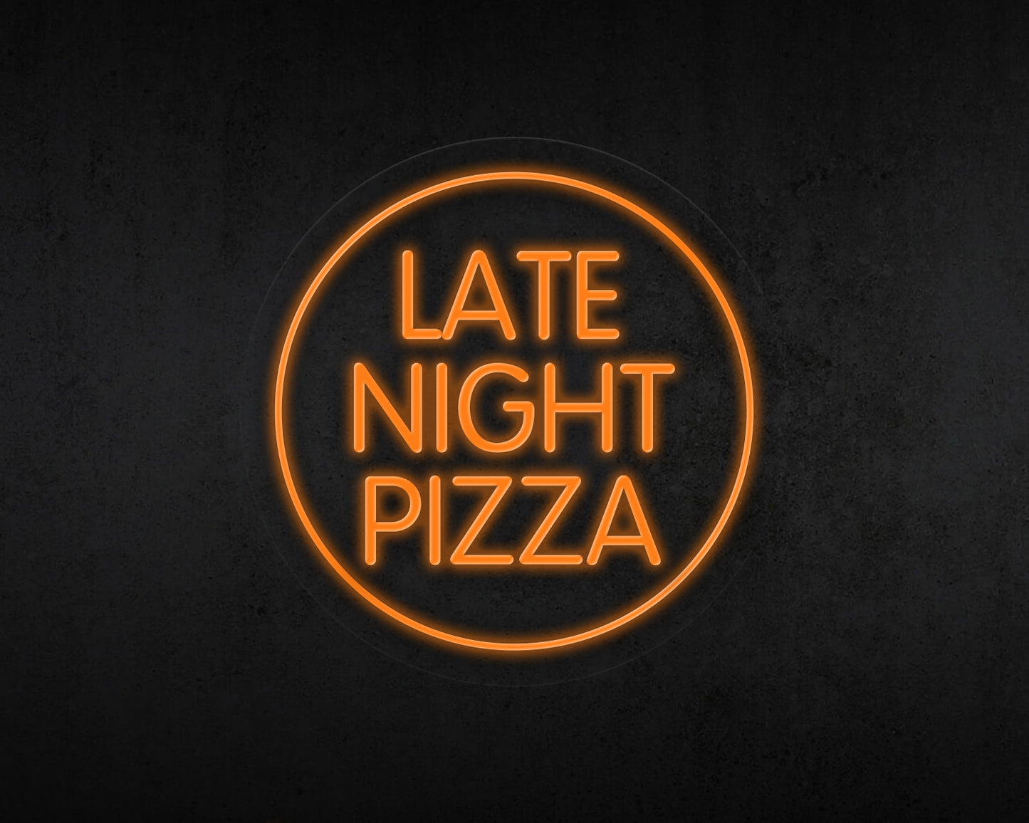 Late Night Pizza Neon Sign
