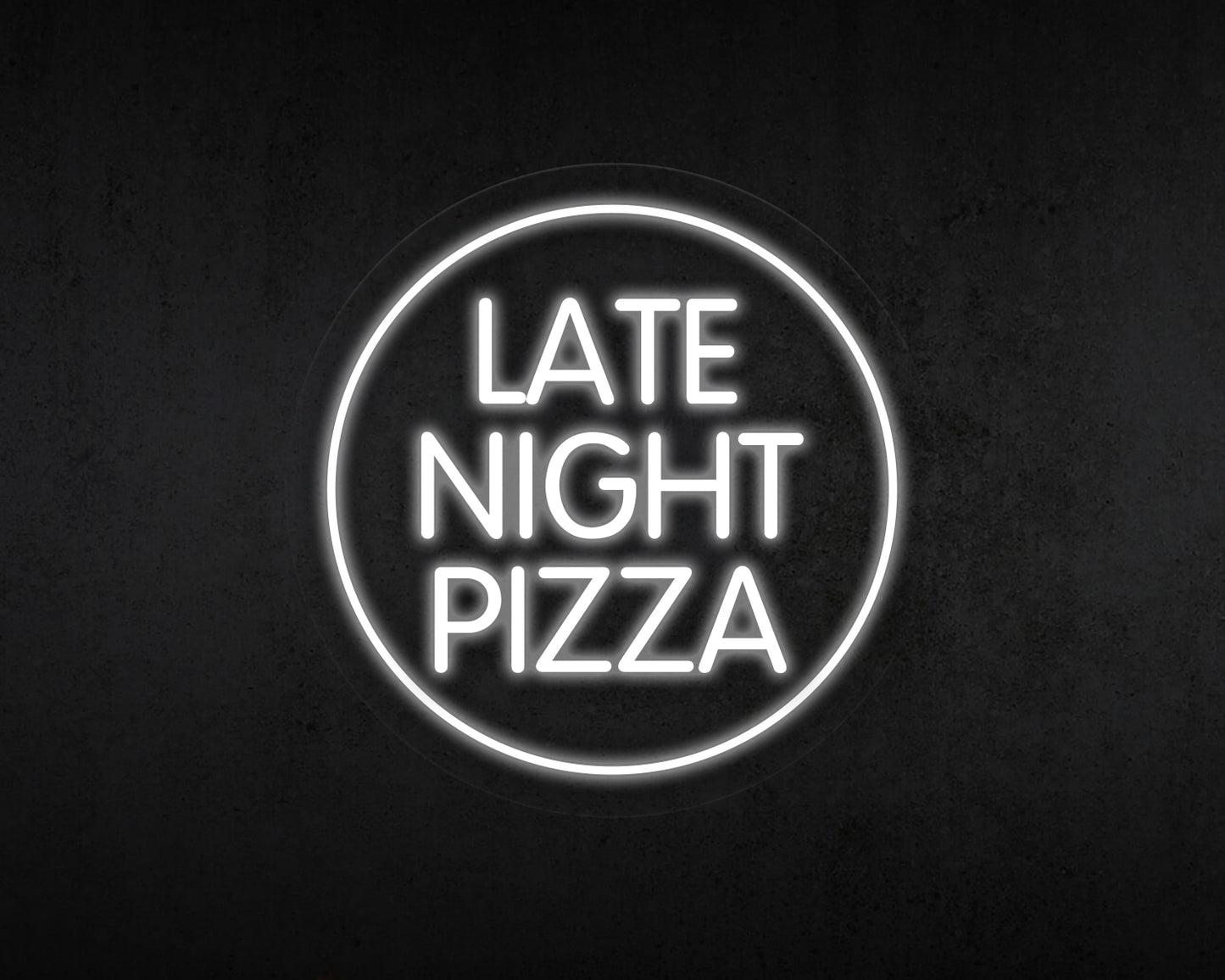 Late Night Pizza Neon Sign
