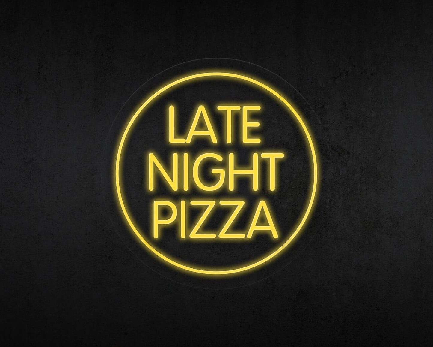 Late Night Pizza Neon Sign
