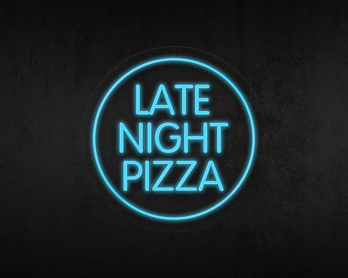 Late Night Pizza Neon Sign