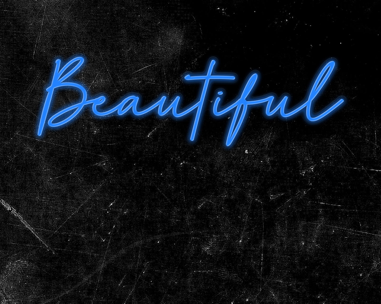Beautiful Text Neon Sign