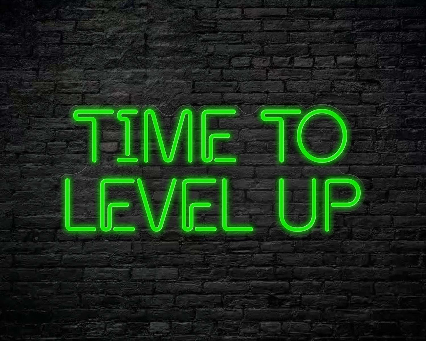 Time to Level Up Neon Sign