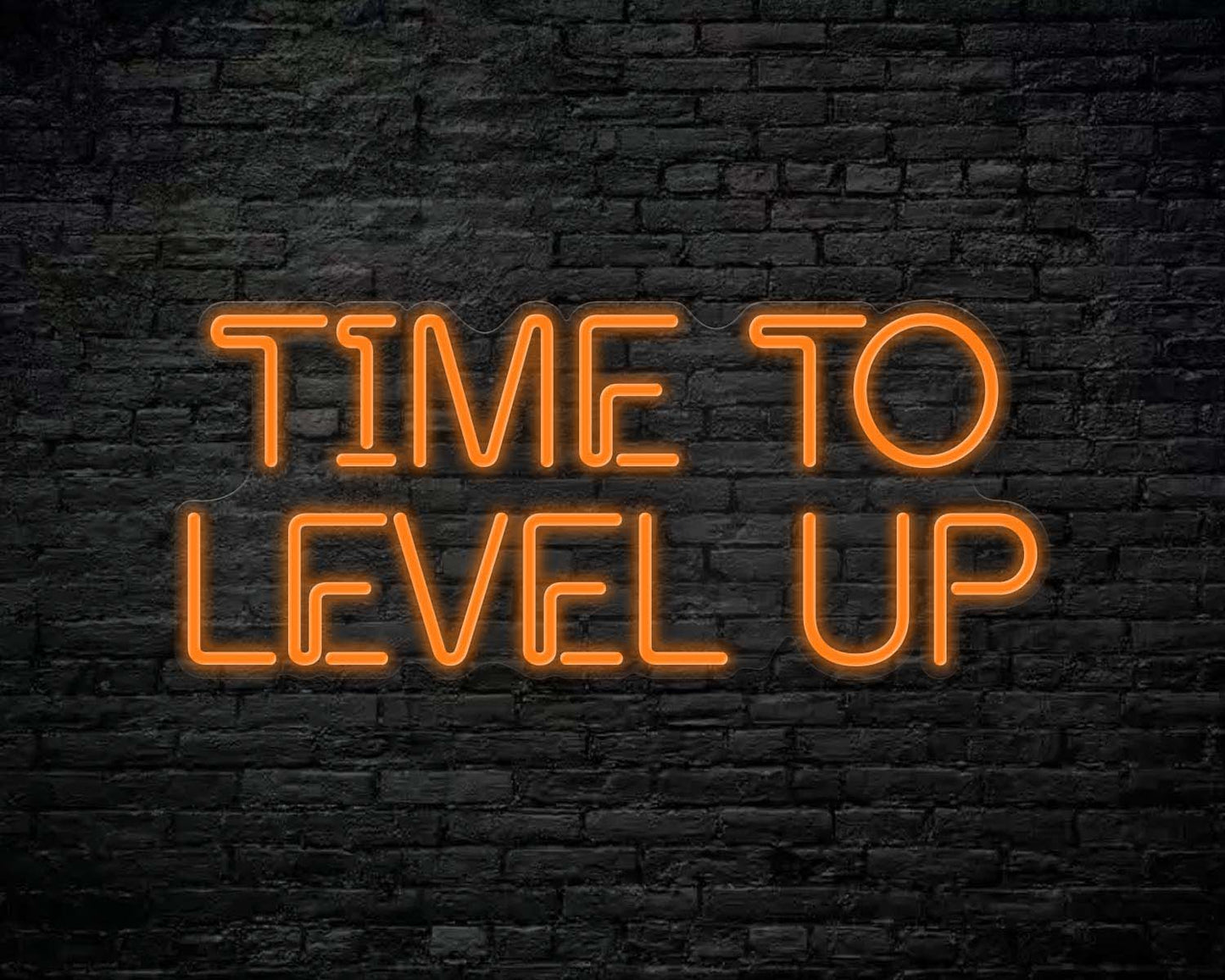 Time to Level Up Neon Sign