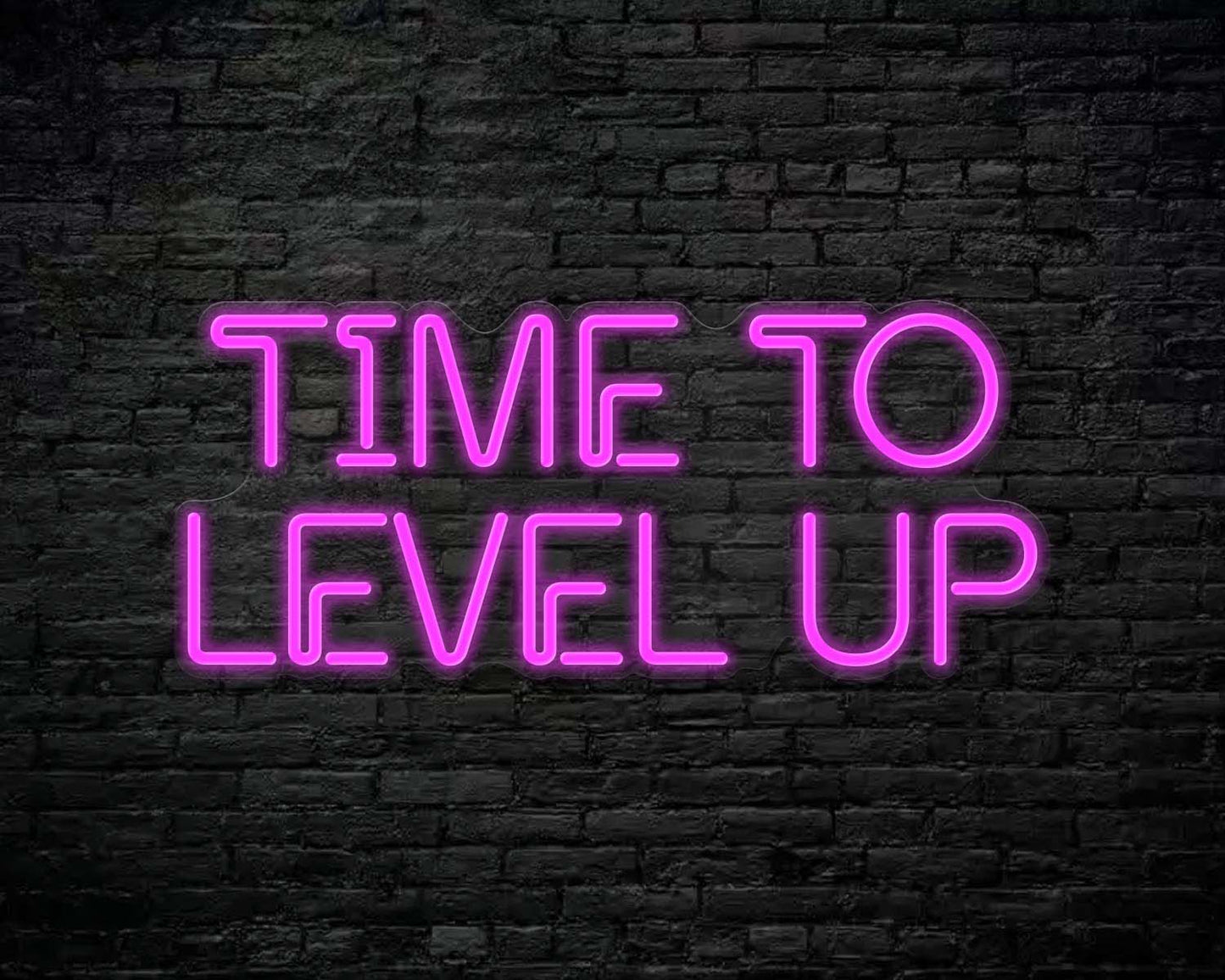 Time to Level Up Neon Sign