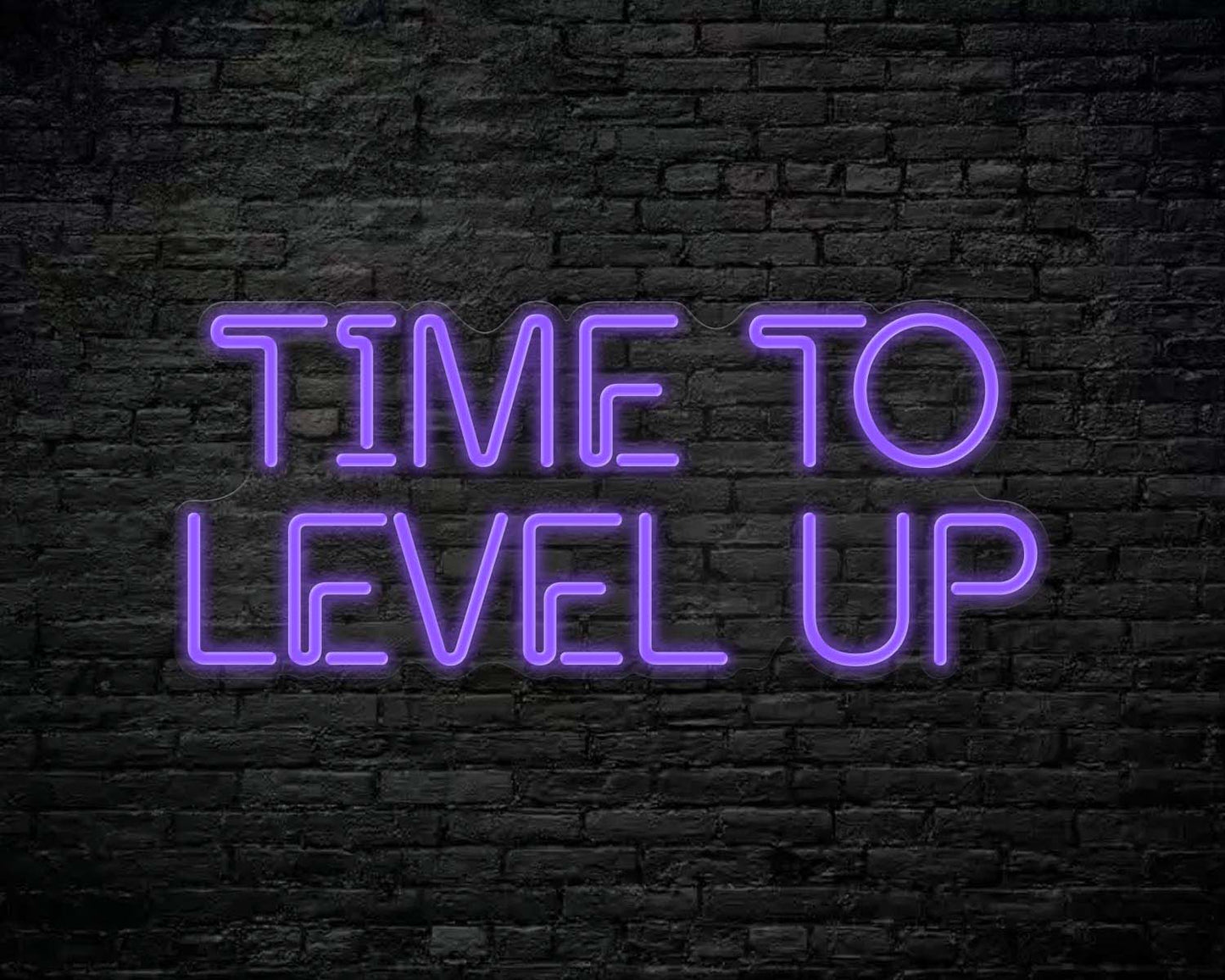 Time to Level Up Neon Sign