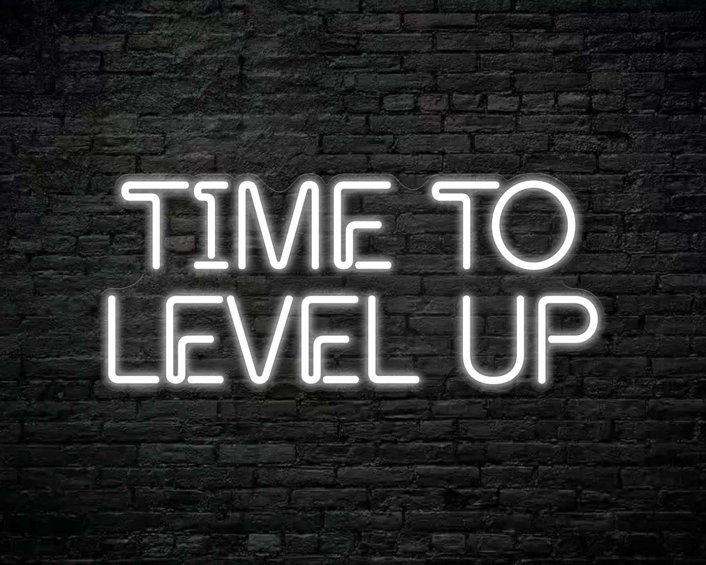 Time to Level Up Neon Sign