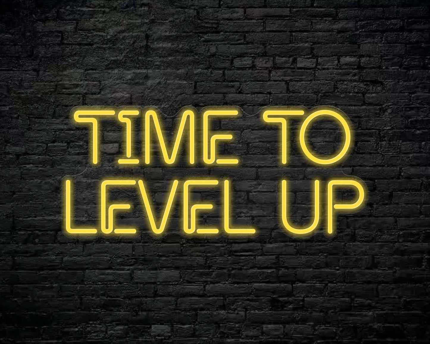 Time to Level Up Neon Sign