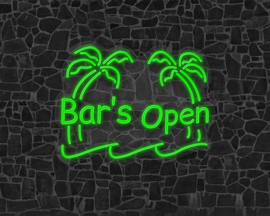 Bar's Open Neon Sign
