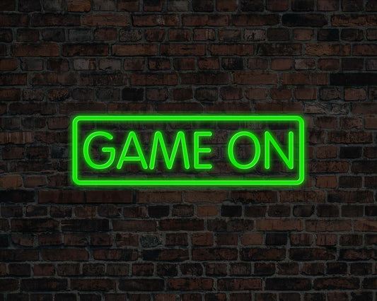Game on Neon Sign