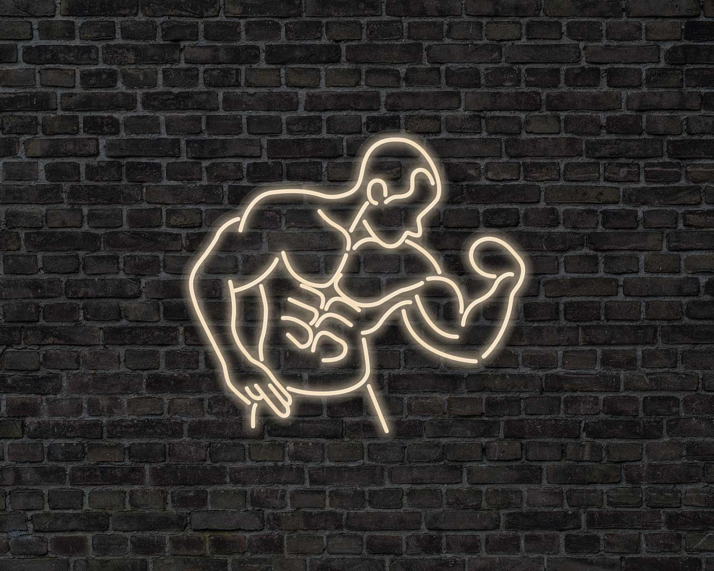 Bodybuilder Neon Sign