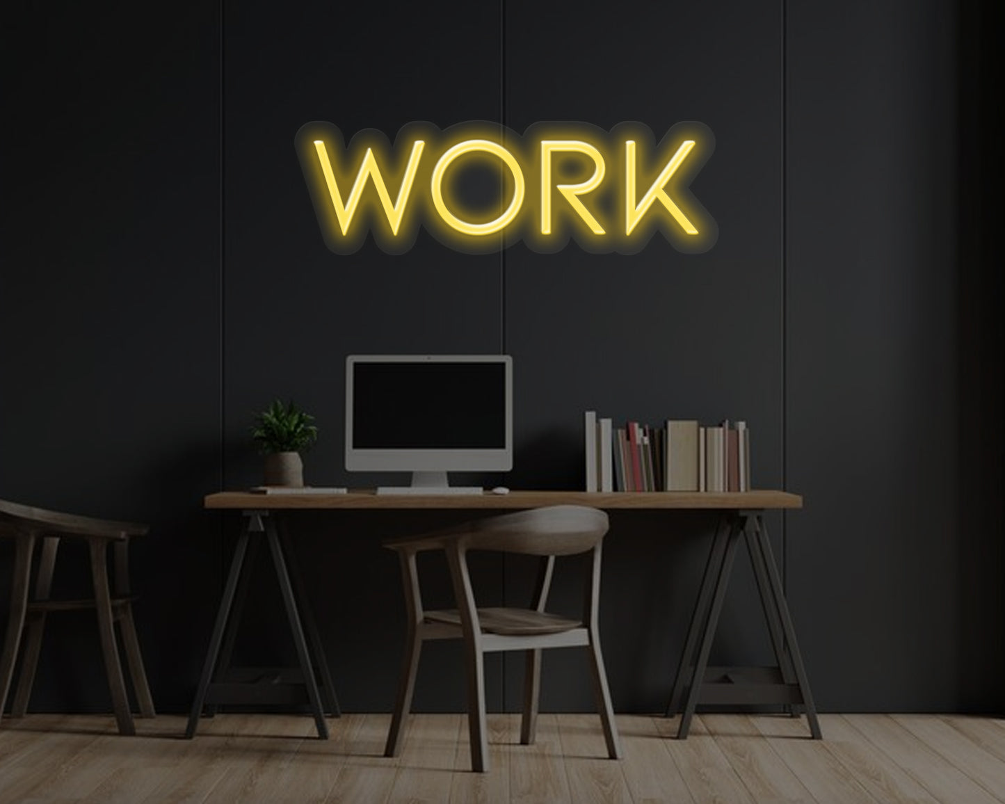 Work Neon Sign