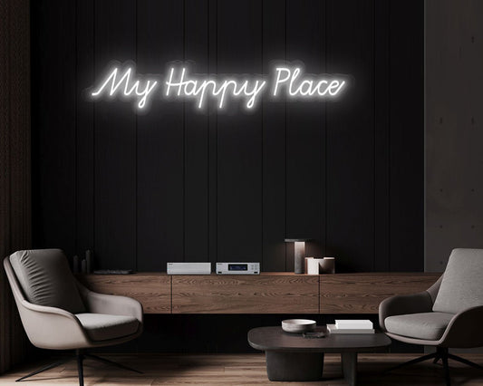 My Happy Place Neon Sign