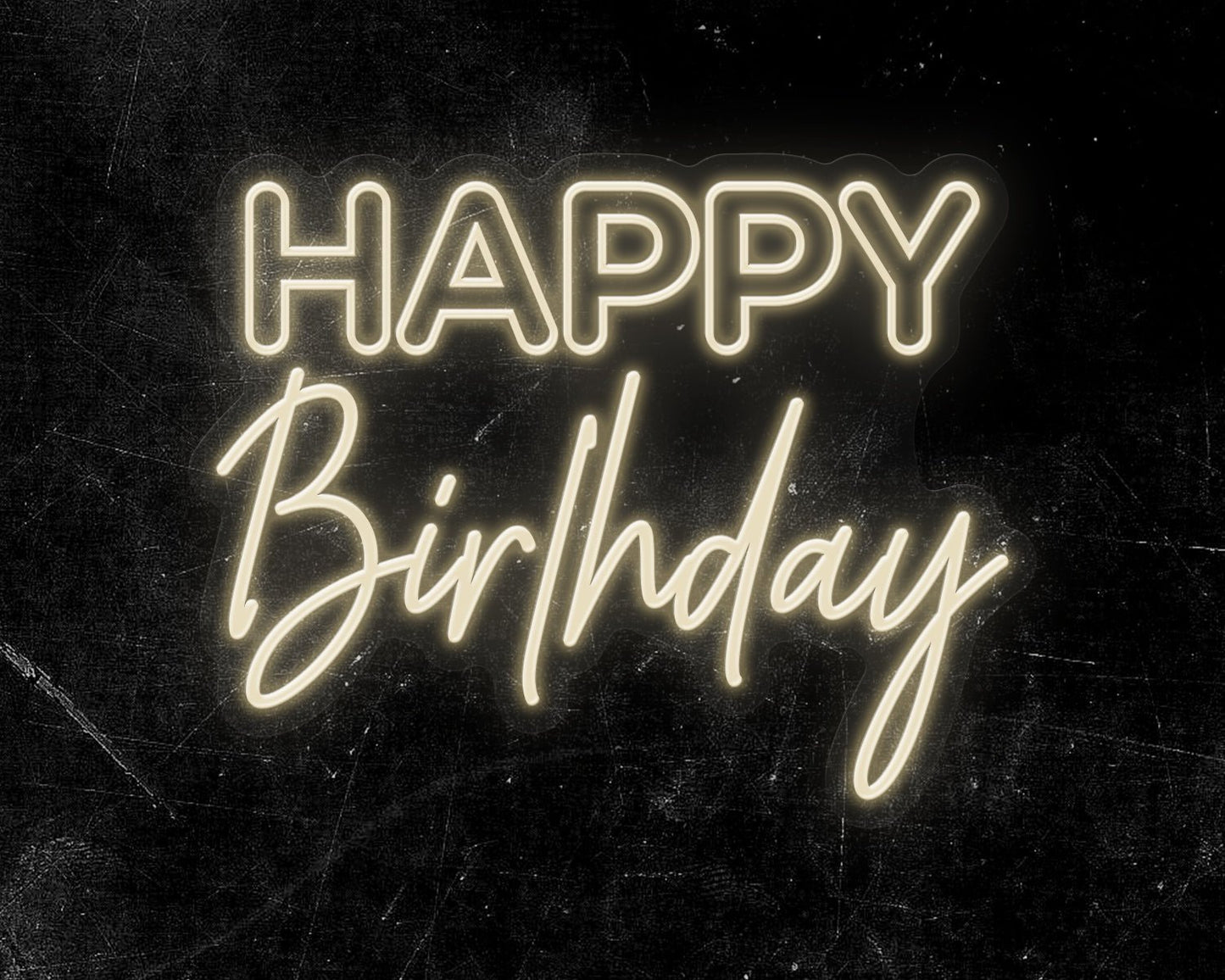 Happy Birthday Neon Sign