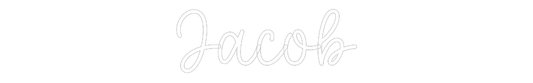 Custom Name Neon Sign Jacob