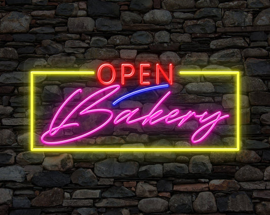 Bakery Open Neon Sign