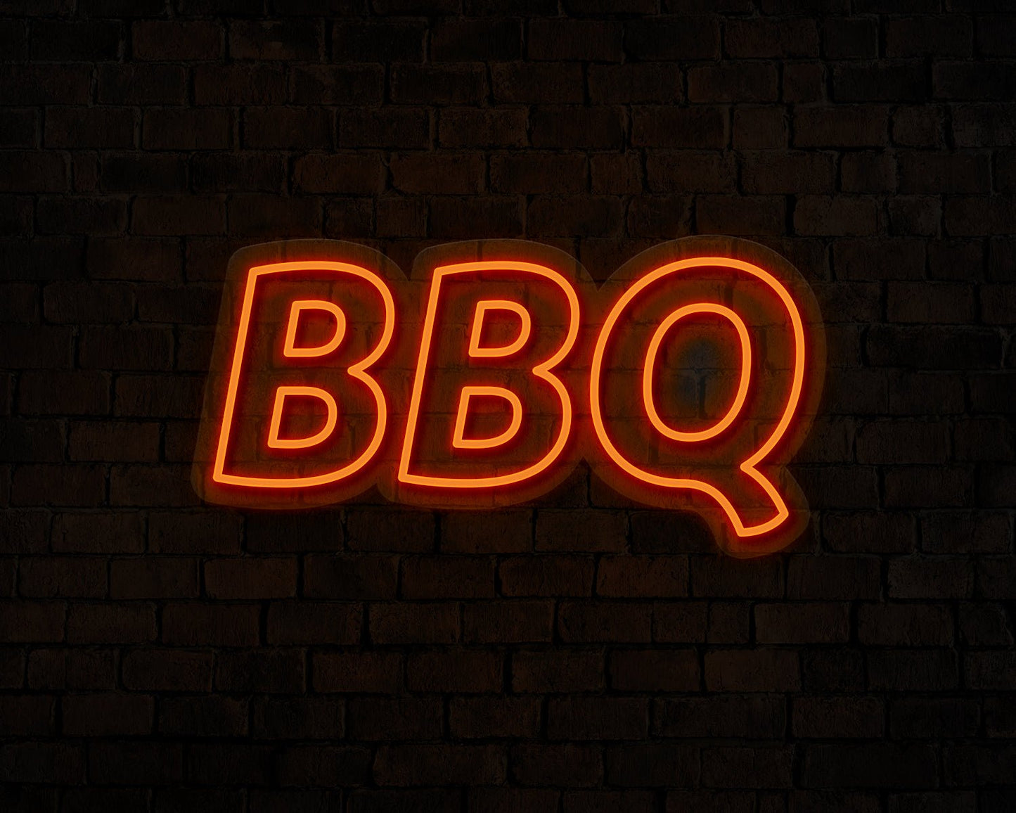 Blocky BBQ Neon Sign