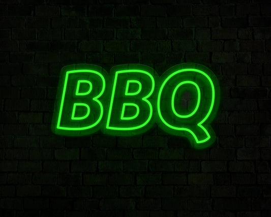 Blocky BBQ Neon Sign