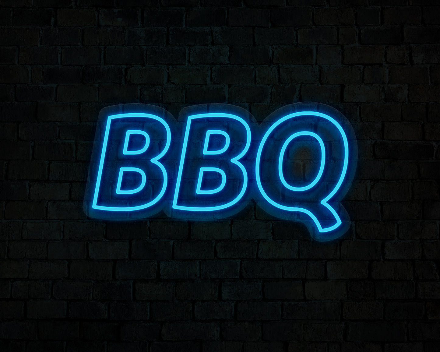 Blocky BBQ Neon Sign