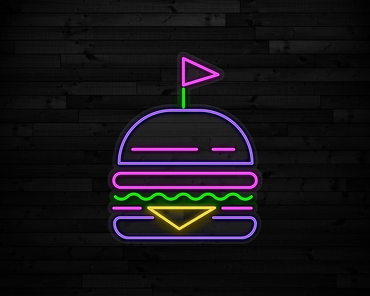 Burger Neon Sign