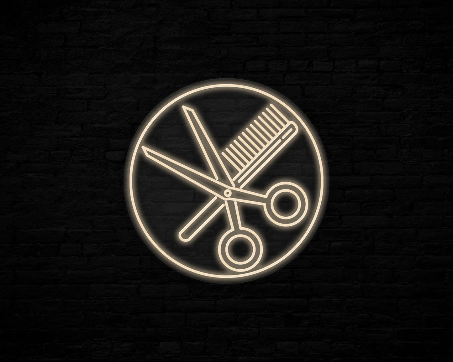 Combs and Clippers Neon Sign