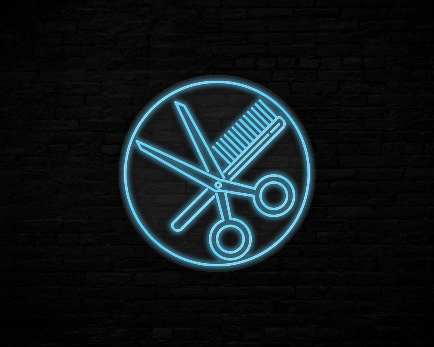 Combs and Clippers Neon Sign