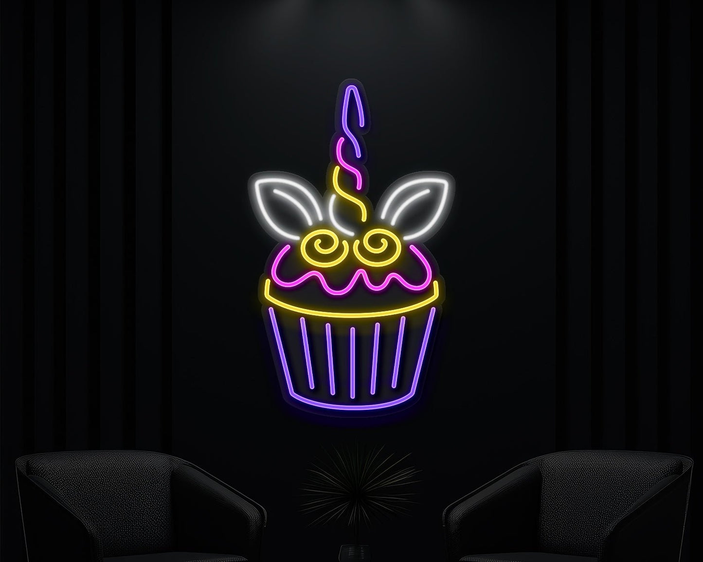 Cup Cake Neon Sign
