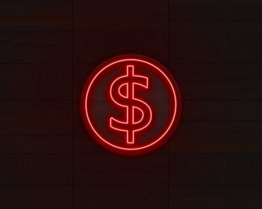 Doller Sign Neon Sign