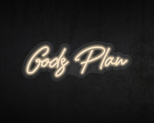 Gods Plan Neon Sign