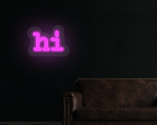 Hi Neon Sign