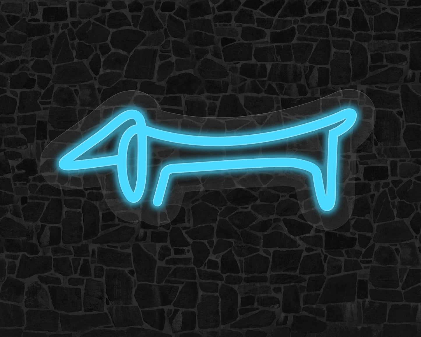 Line Art Sausage Neon Sign