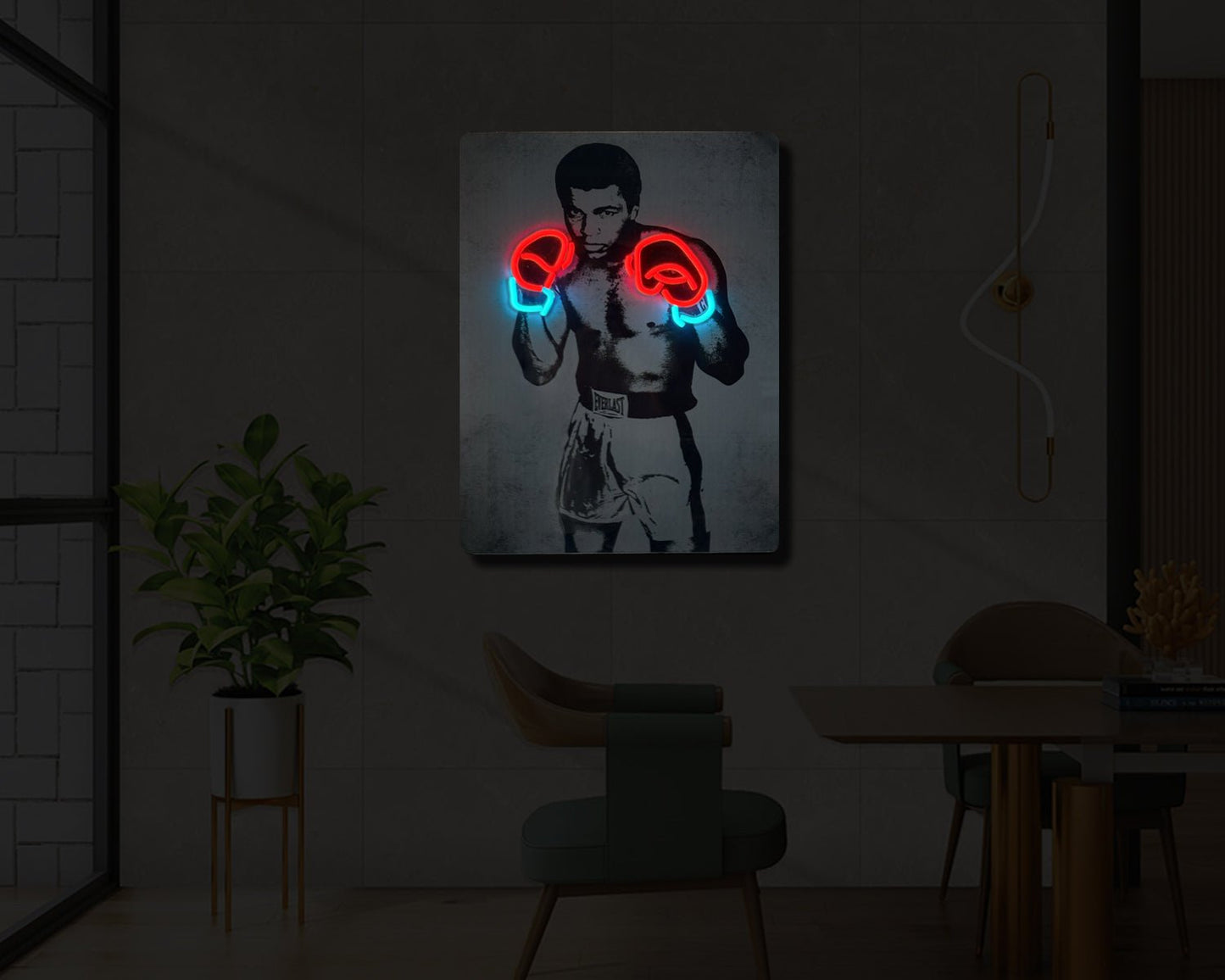 Muhammad Ali UV Neon Sign