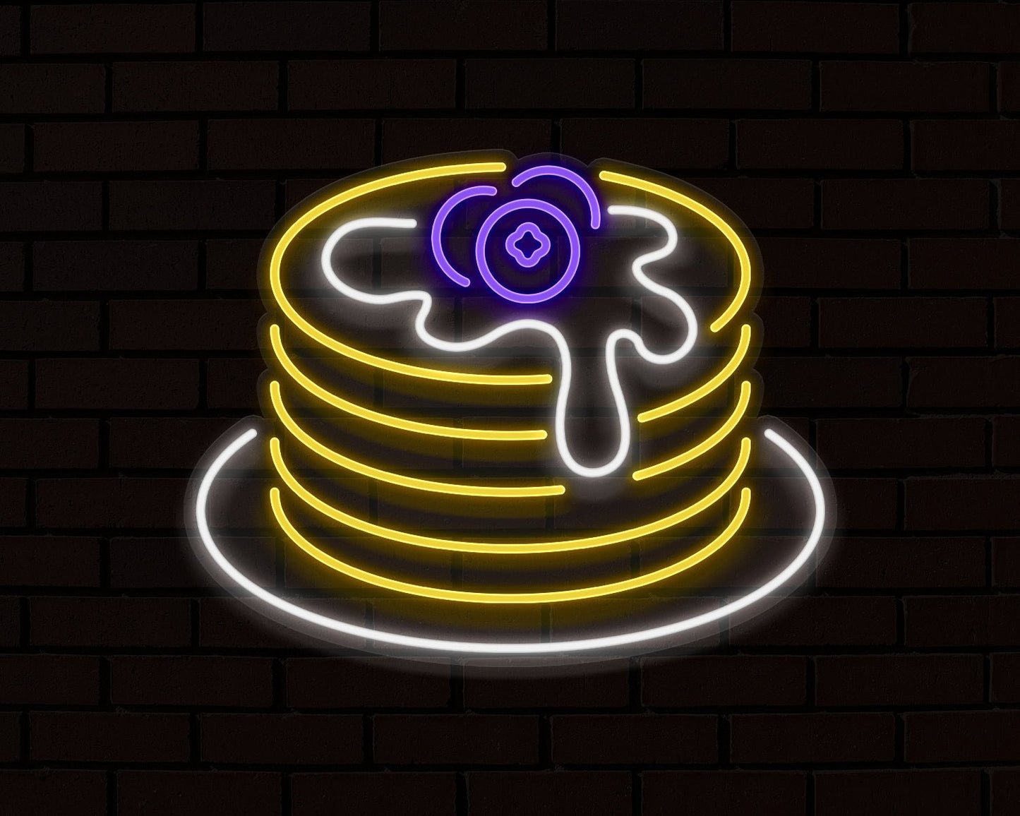Pancakes Neon Sign