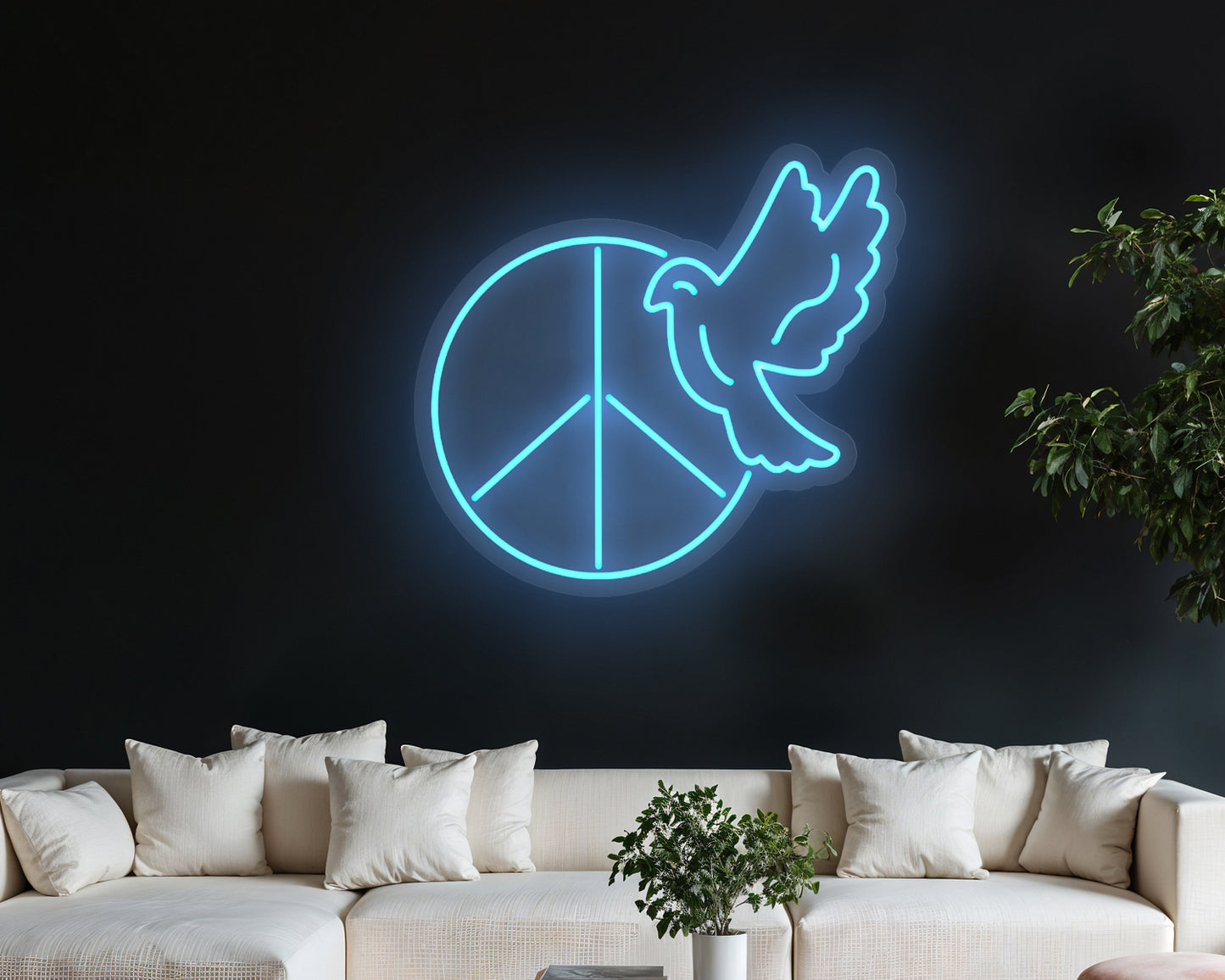 Peace Neon Sign