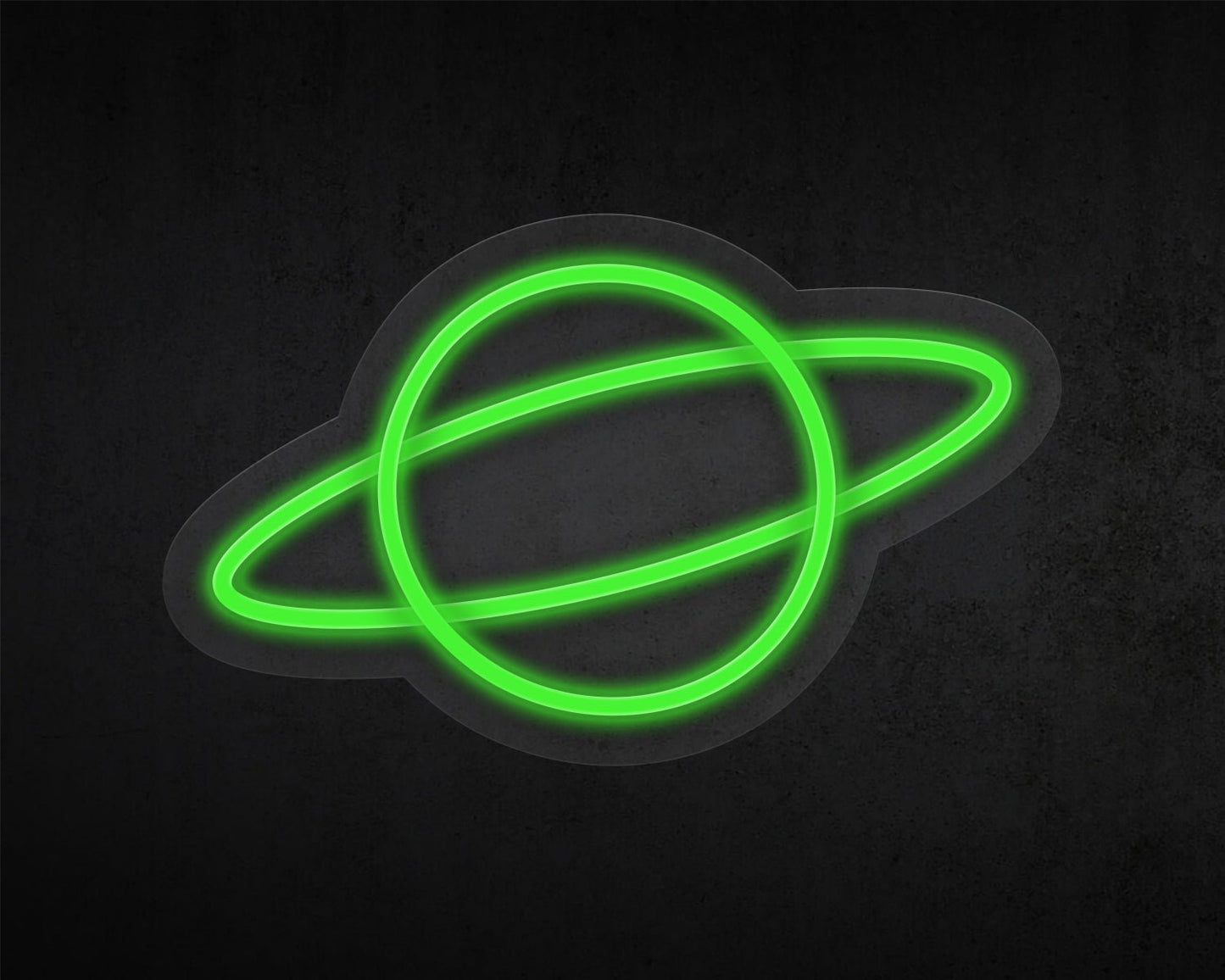 Planet Saturn Neon Sign
