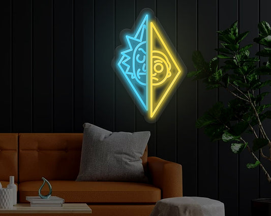 Rick and Morty Neon Sign