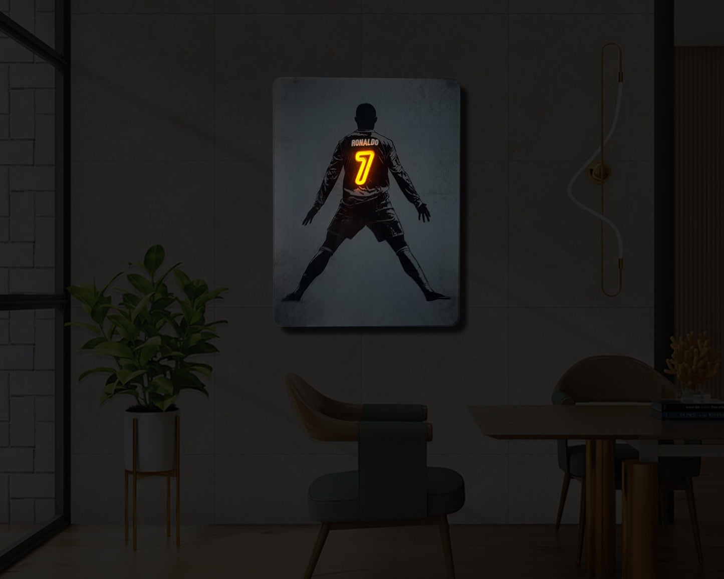 Cristiano Ronaldo UV Neon Sign