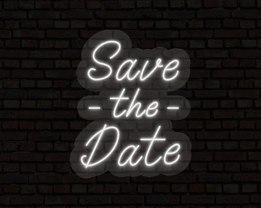 Save The Date Neon Sign