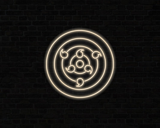 Sharingan Rinnegan Neon Sign