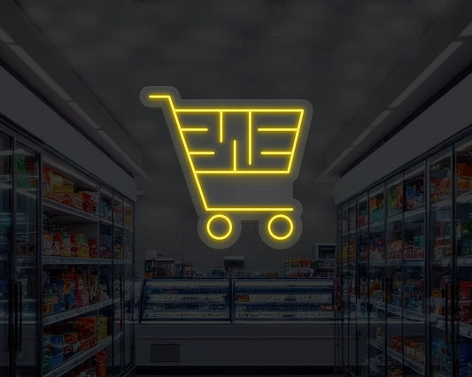 Shopping Cart Neon Sign