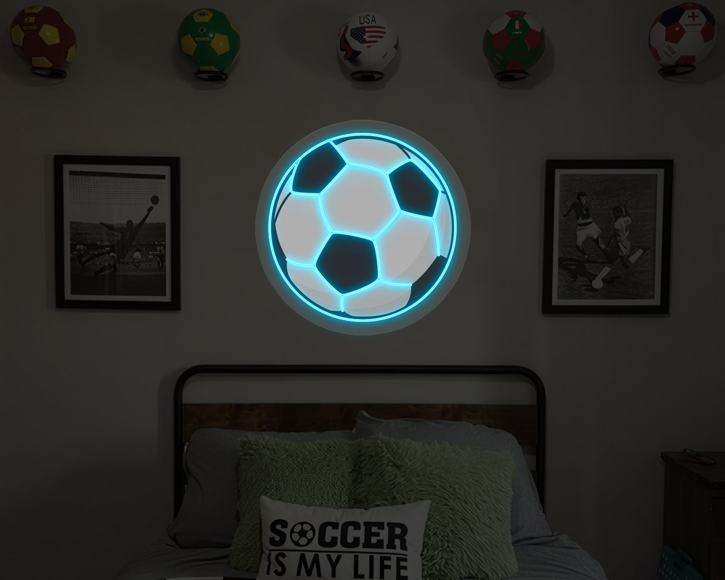 Soccer Ball Neon Sign