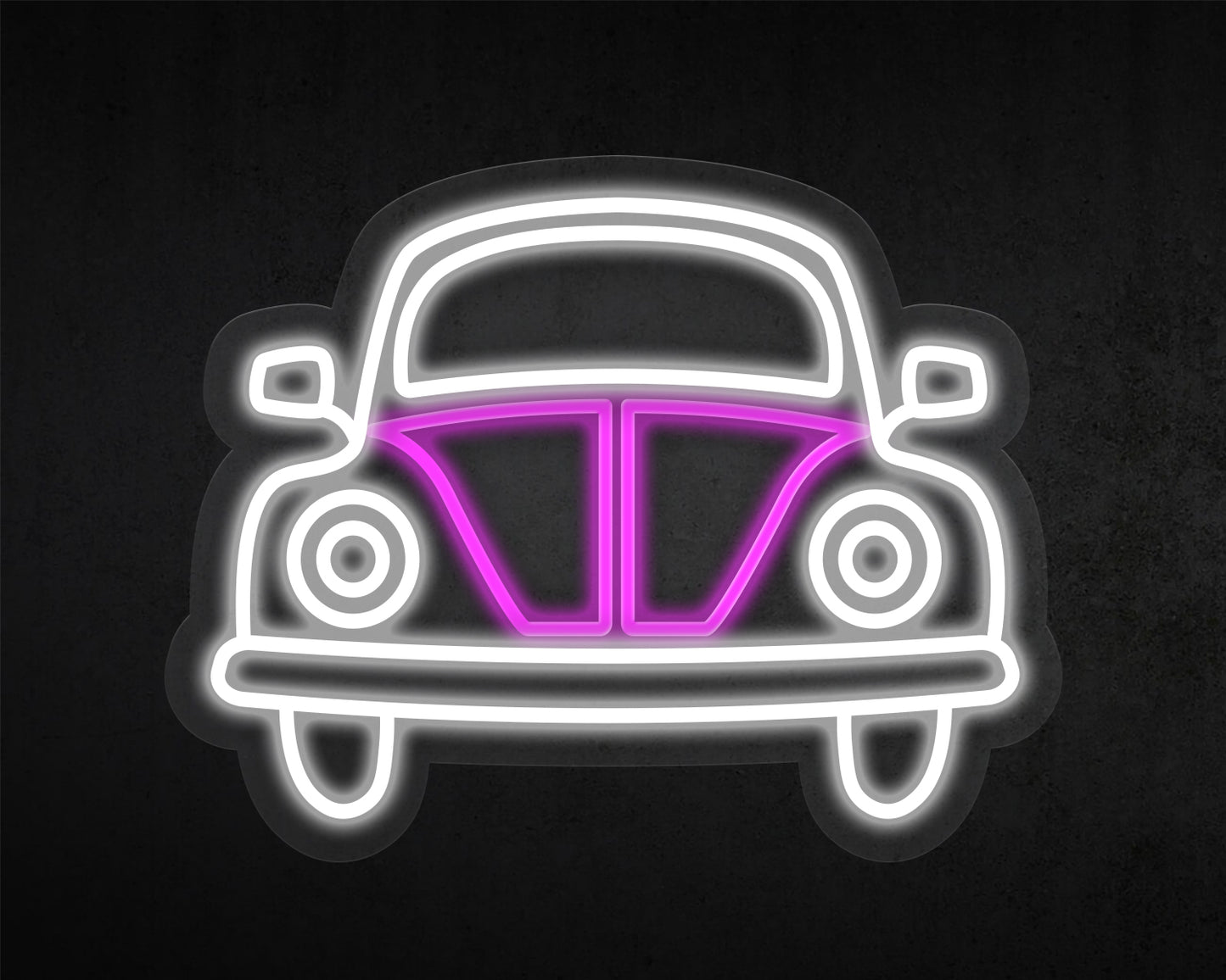 Volkswagen Beetle Vintage Car Neon Sign