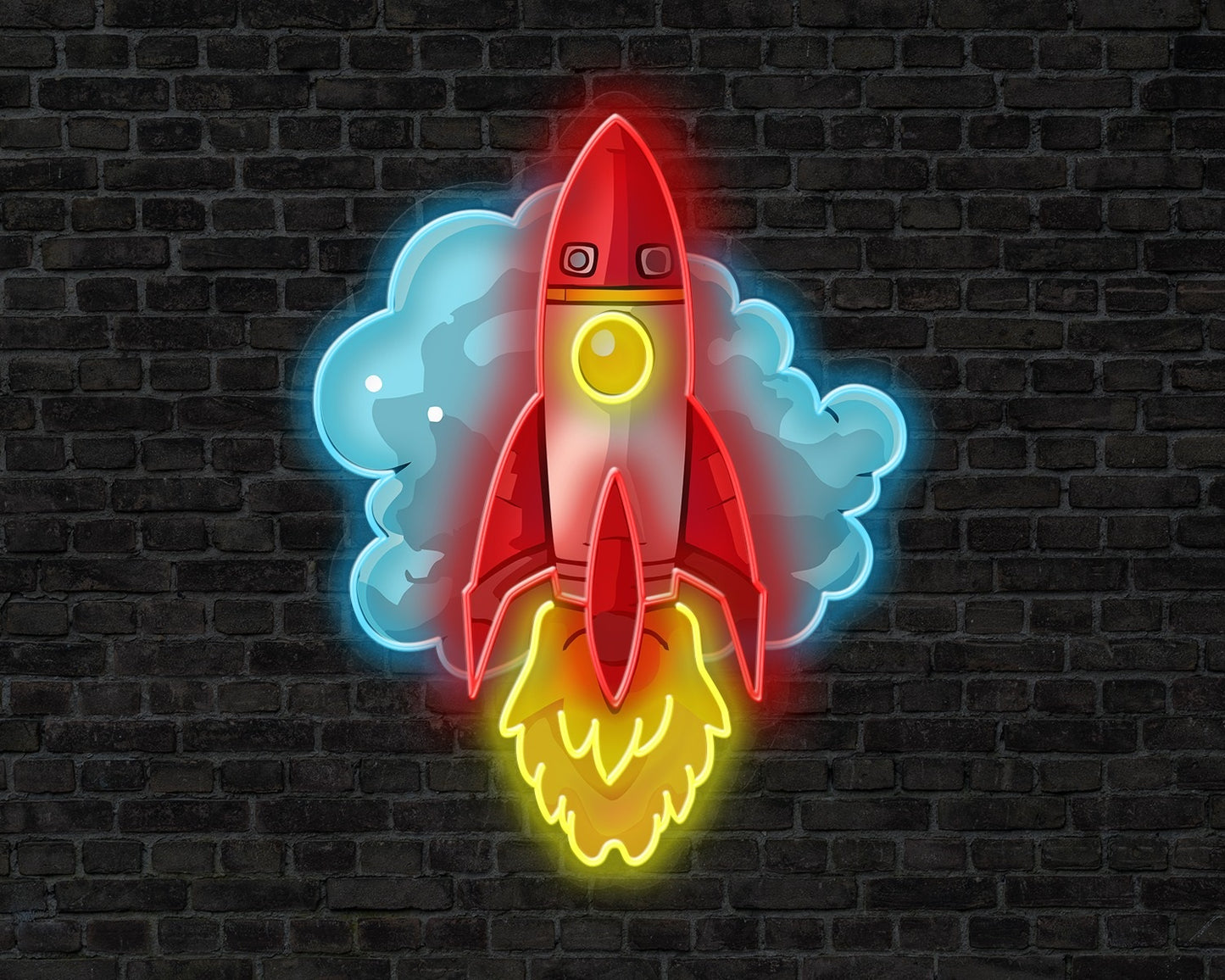 Rocket Neon Sign