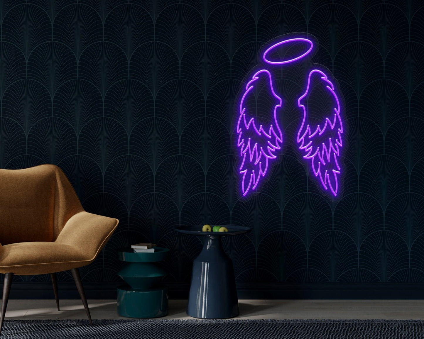 Angel Wings LED Neon Sign Board