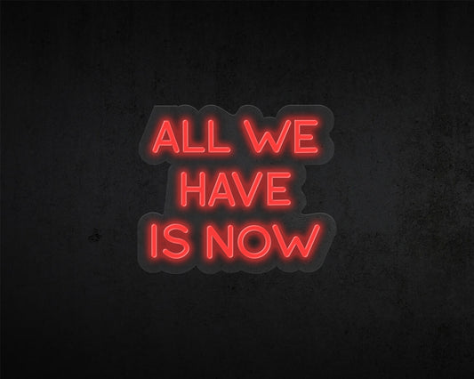 All We Have Now Neon Sign
