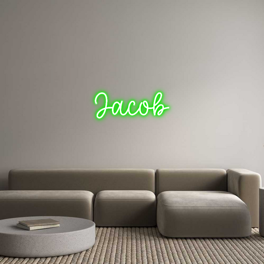 Custom Name Neon Sign Jacob