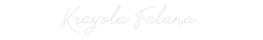 Custom Name Neon Sign Krayola Falana