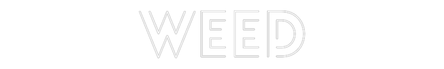 Custom Name Neon Sign Weed