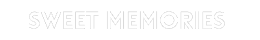 Custom Name Neon Sign Sweet Memories