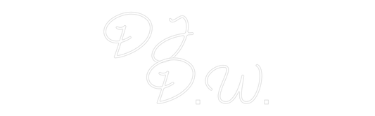 Custom Name Neon Sign DJ
D.W.